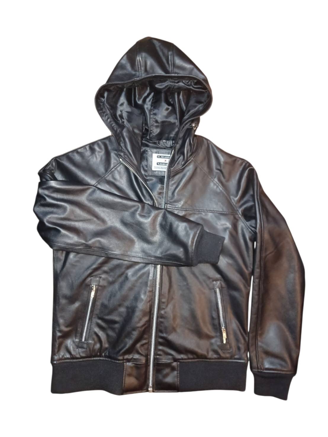 ALMA004フーディージャケット COW HIDE