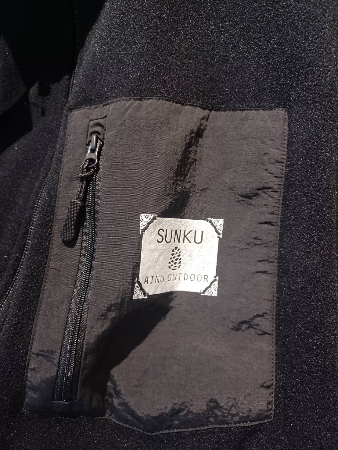 フレームロゴジップフリース