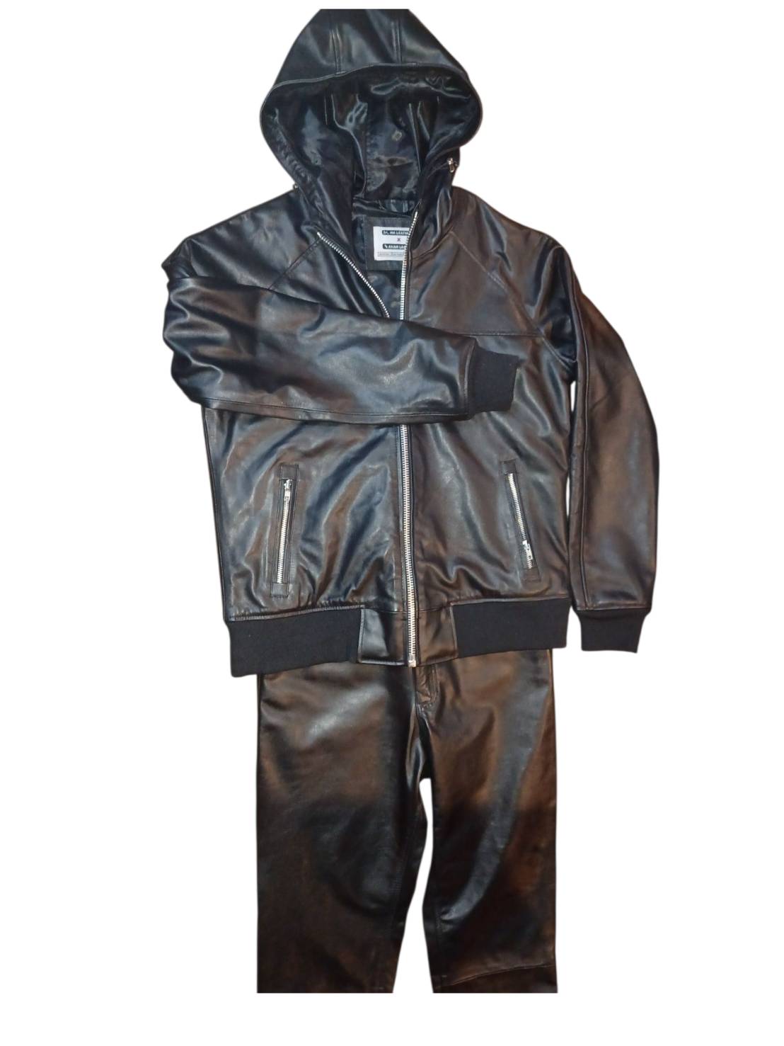 ALMA004フーディージャケット COW HIDE