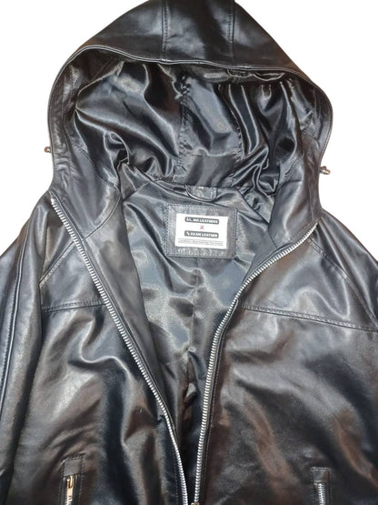 ALMA004フーディージャケット COW HIDE