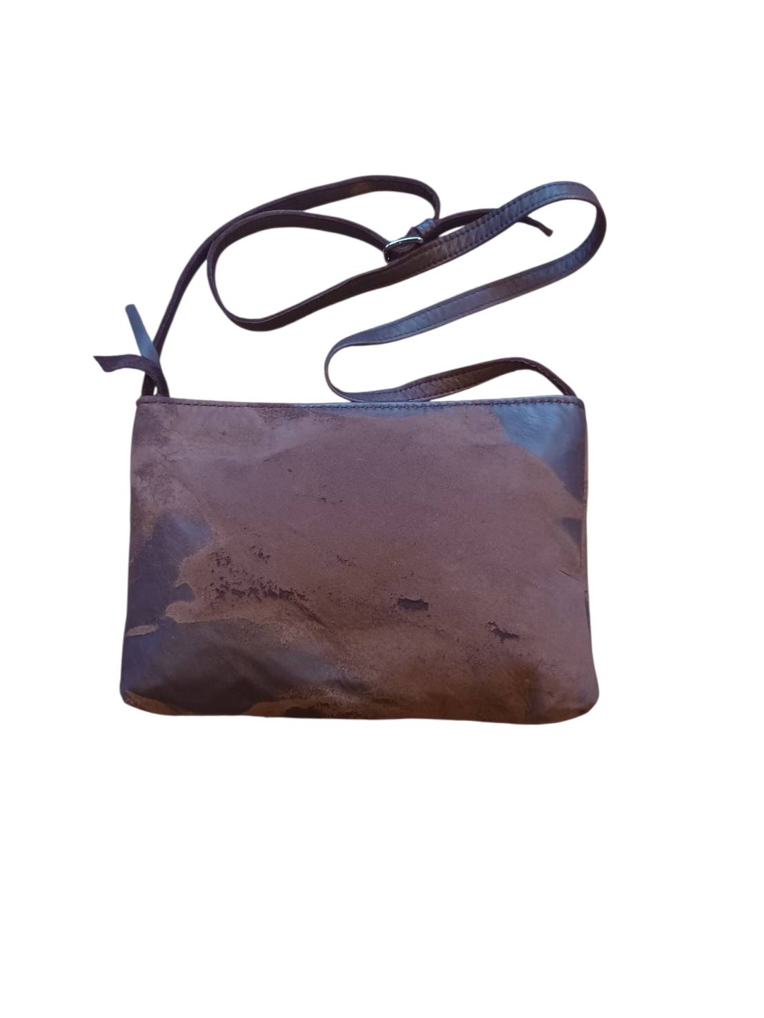 AL BAG サコッシュ アイヌ紋様柄裏地 ダメージ素材