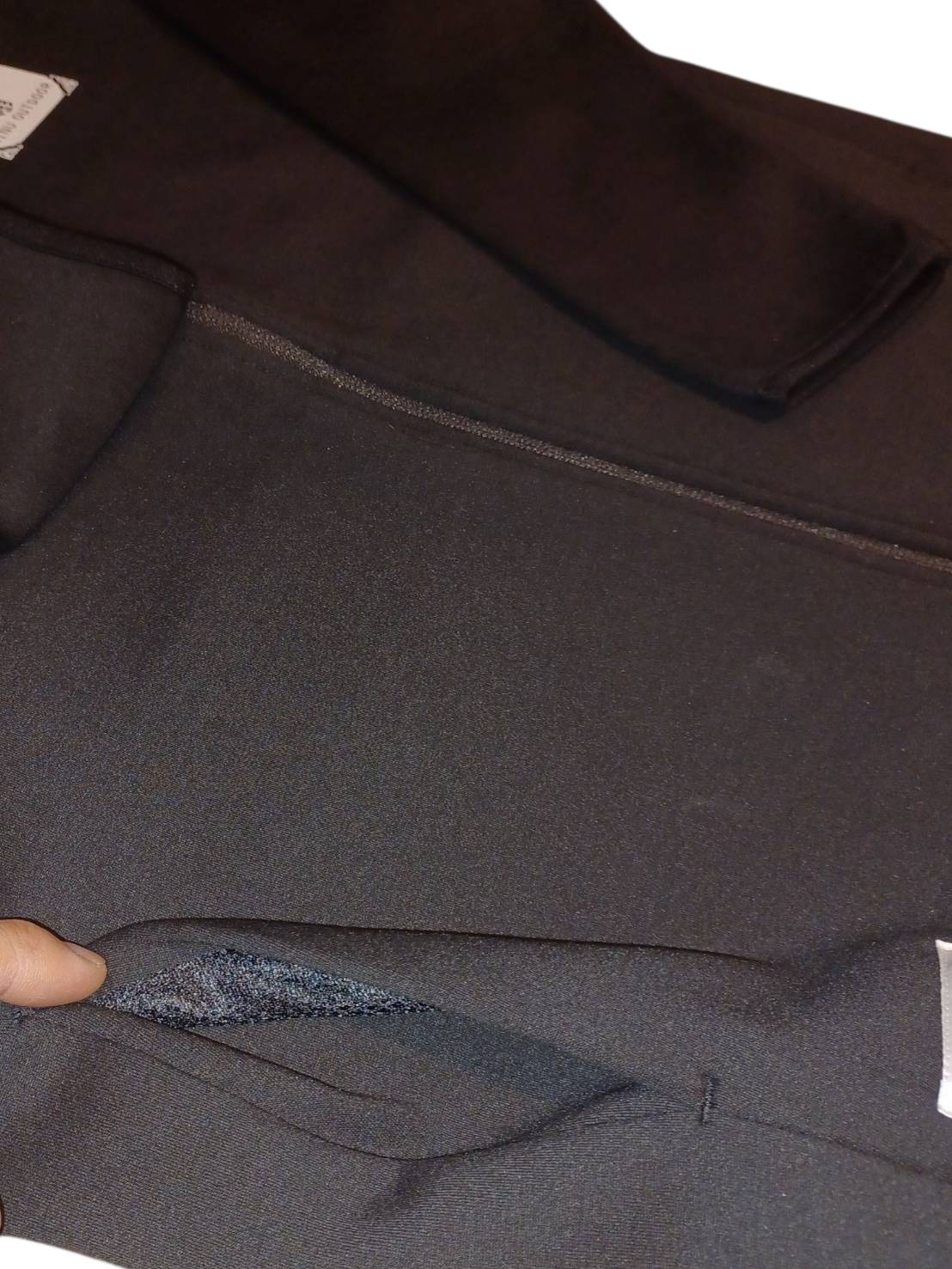 SUNKUフレームロゴジップパーカー