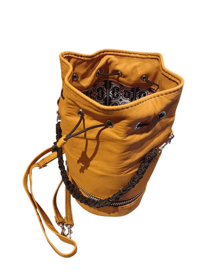 AL 巾着BAG camel