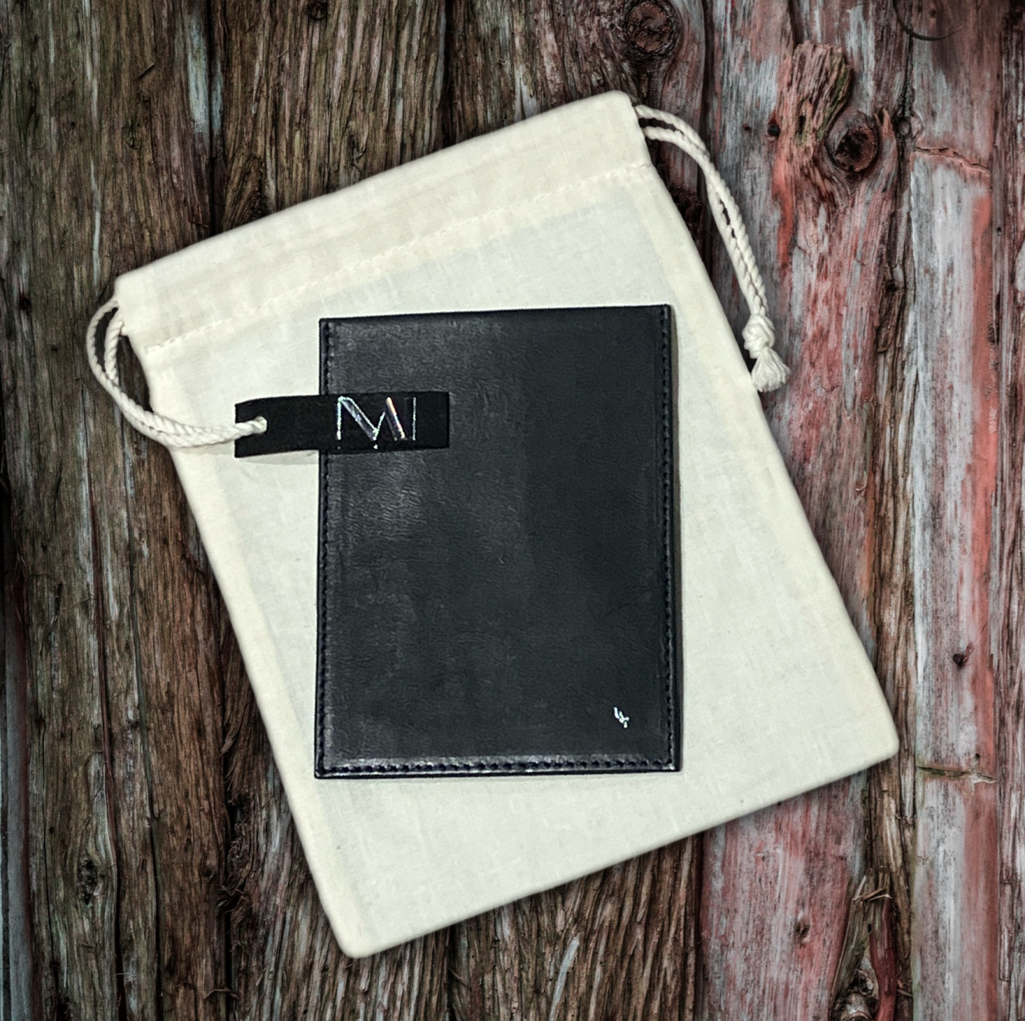 AKAN LEATHER × NAI business slim card case / 025