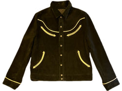 STEER SUEDE & SADDLE HOSE WESTERN SHIRT JACKET